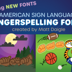 Fingerspelling Fonts